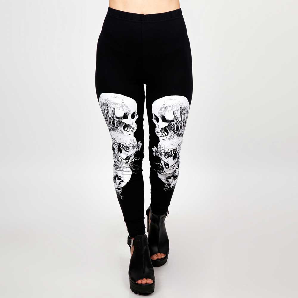 Jawbreaker - Still evil Leggings - Noir/Blanc